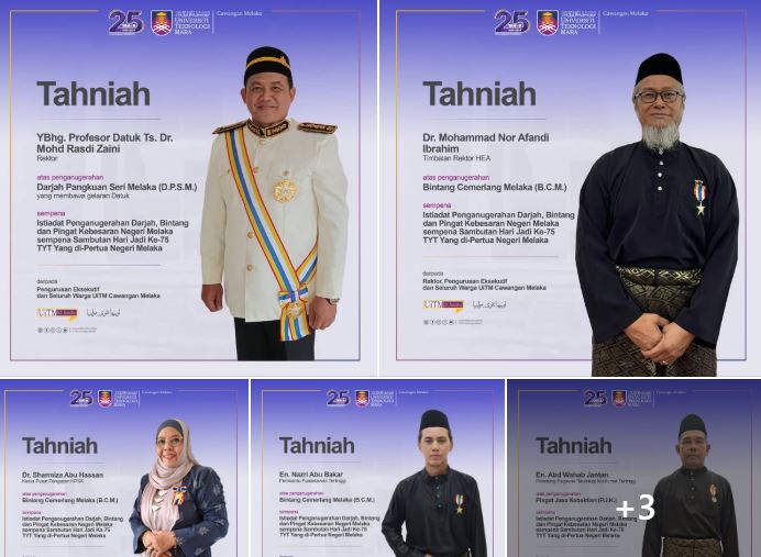 Anugerah Darjah, Bintang dan Pingat Kebesaran Negeri Melaka sempena Sambutan Hari Jadi ke-75